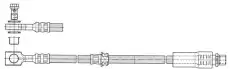 шланг тормозной перед. Opel 512453 CEF