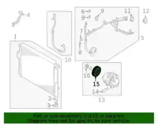 ШКИВ КОМПРЕССОРА КОНДИЦИОНЕРА 97643R0100 MOBIS