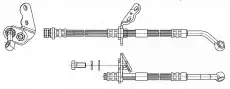 шланг тормозной перед. прав. Hond 512575 CEF