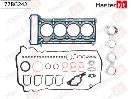Комплект прокладок двигателя MASTERKIT 77BG242