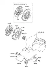 Диск сцепления KIA 4110023600