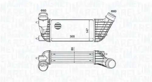 Интеркулер MAGNETI MARELLI 351319204260