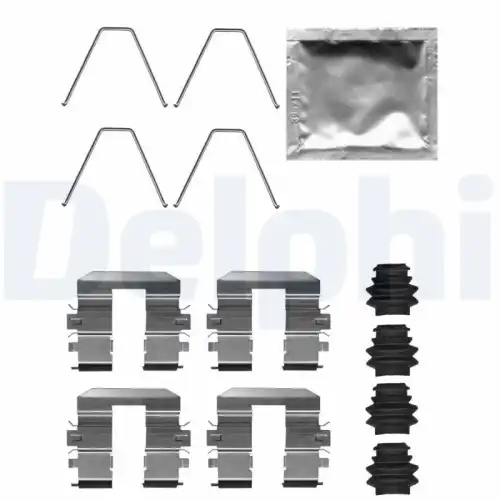 Комплектующие, колодки дискового тормоза LX0708 DELPHI