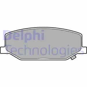 Тормозные колодки дисковые передняя ось DELPHI LP3657