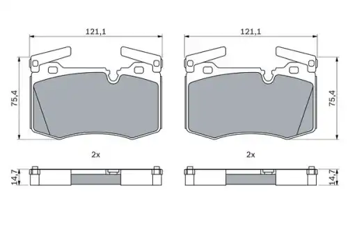 Тормозные колодки дисковые BOSCH 0 986 424 918