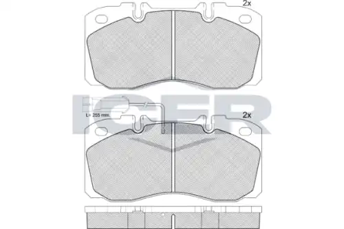 Тормозные колодки дисковые передняя ось ICER 151161-203