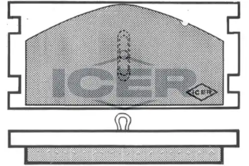 Тормозные колодки дисковые ICER 180050
