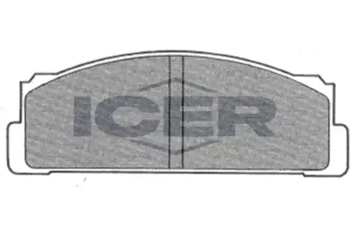 Тормозные колодки дисковые передняя ось ICER 180065