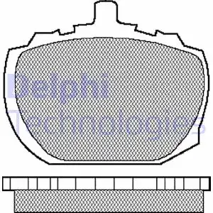 Тормозные колодки дисковые DELPHI LP48