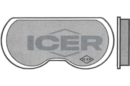 Тормозные колодки дисковые передняя ось ICER 180077