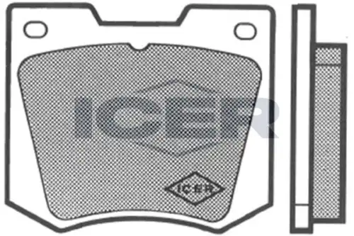 Тормозные колодки дисковые передняя ось ICER 180141