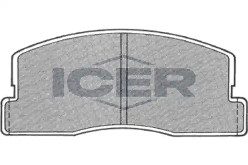 Тормозные колодки дисковые передняя ось ICER 180493