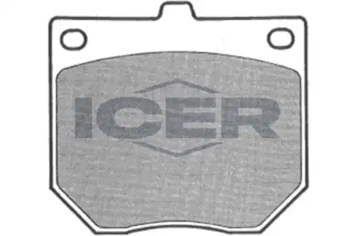 Тормозные колодки дисковые передняя ось ICER 180644