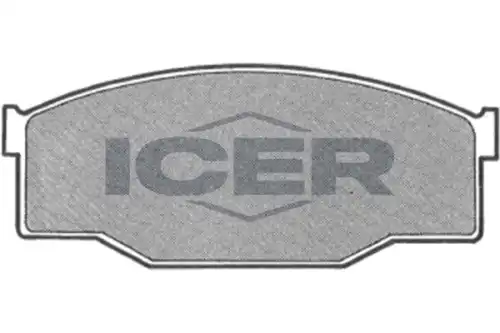 Тормозные колодки дисковые передняя ось ICER 180668