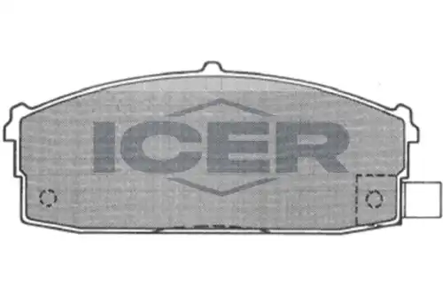 Тормозные колодки дисковые передняя ось ICER 180736
