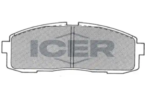 Тормозные колодки дисковые задняя ось ICER 180757