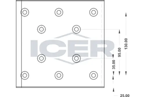Накладки тормозные ICER 21 9113 92