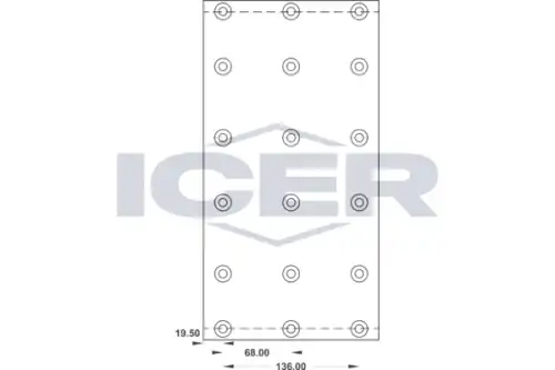 Накладки тормозные ICER 21 9657 00
