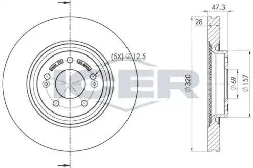 Тормозной диск ICER 78BD5271