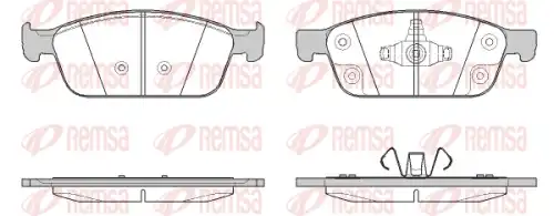Тормозные колодки дисковые передняя ось REMSA 1510.50