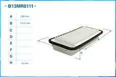 Фильтр воздушный CWORKS B13MR0111