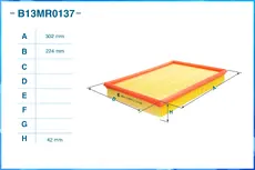 Фильтр воздушный CWORKS B13MR0137