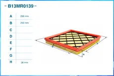 Фильтр воздушный CWORKS B13MR0139