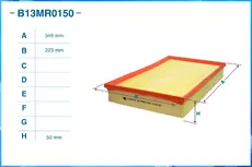 Фильтр воздушный CWORKS B13MR0150