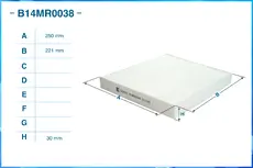 Салонный фильтр CWORKS B14MR0038