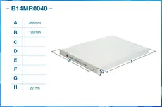 Салонный фильтр CWORKS B14MR0040