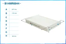 Салонный фильтр CWORKS B14MR0044