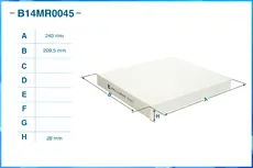 Салонный фильтр CWORKS B14MR0045