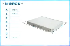 Салонный фильтр CWORKS B14MR0047