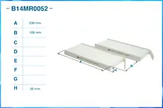 Салонный фильтр CWORKS B14MR0052