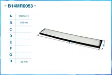 Салонный фильтр CWORKS B14MR0053