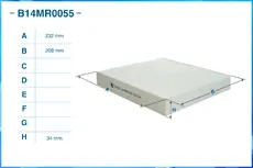 Салонный фильтр CWORKS B14MR0055