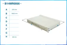 Салонный фильтр CWORKS B14MR0056