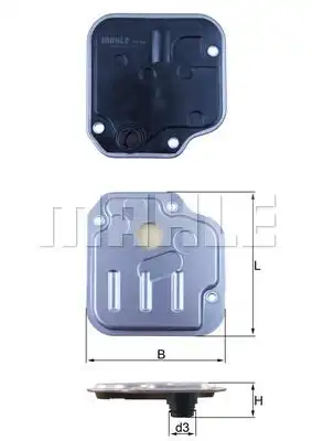 Фильтр масляный MAHLE HX 244