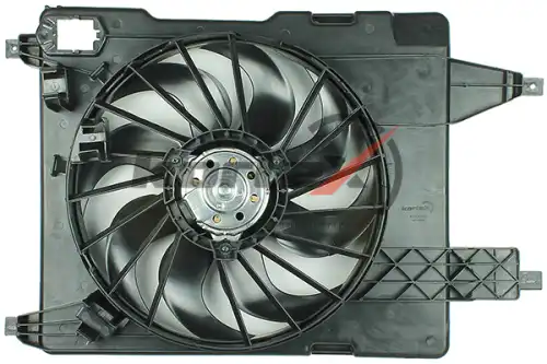 Вентилятор радиатора RENAULT MEGANE/SCENIC II 04- KFD090 KORTEX