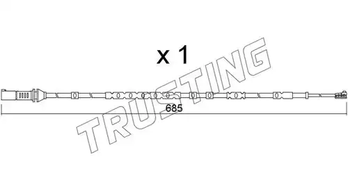 Датчик тормозных колодок TRUSTING SU370