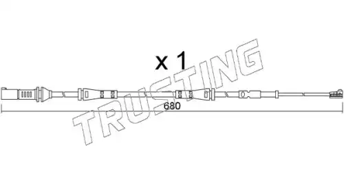 Датчик тормозных колодок TRUSTING SU.369