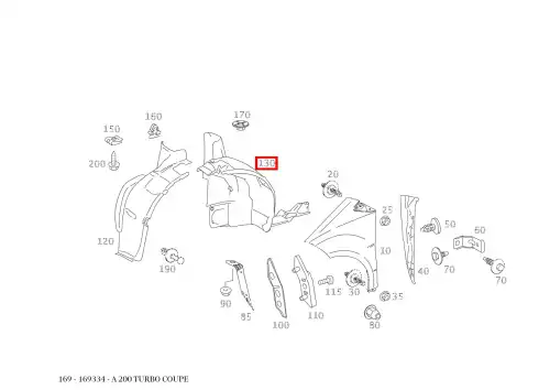 Подкрылок MB 1696903830
