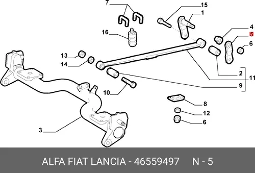 Рессора подвески ALFA ROMEO 46559497