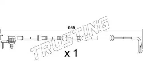 Датчик тормозных колодок TRUSTING SU.396