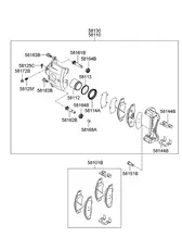 Тормозные колодки дисковые HYUNDAI / KIA 581012FA10