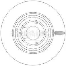 Тормозной диск \MAZDA BBD6228S BORG&BECK