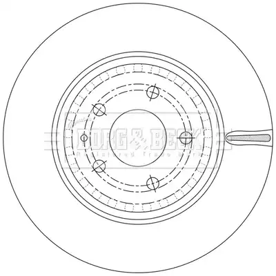 Тормозной диск \MAZDA BBD6228S BORG&BECK