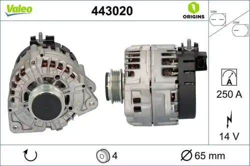 Генератор VALEO 443020