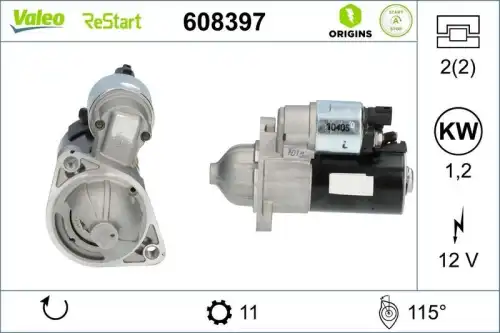 Стартер VALEO 608397