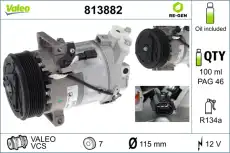 Компрессор, кондиционер !ECHANGE STANDARD \RENAULT 813882 VALEO